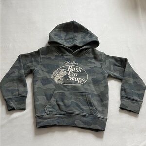 Bass Pro Shops Kids Green Camo Hoodie Size 3T